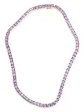 Izabel Display crystal-embellished necklace - Purple