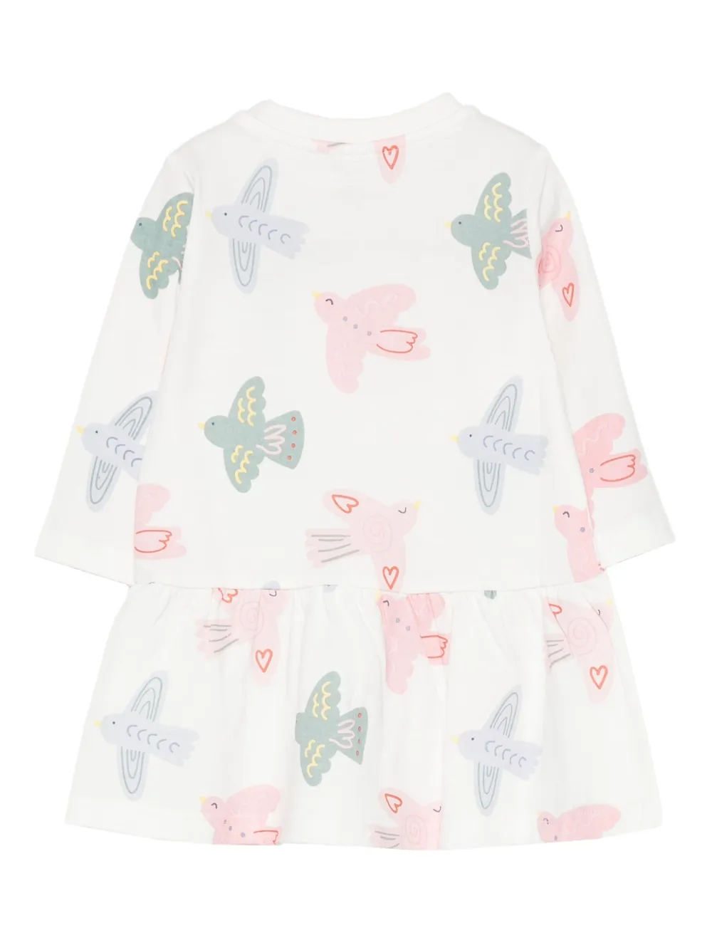 Stella McCartney Kids bird-print dress - Wit