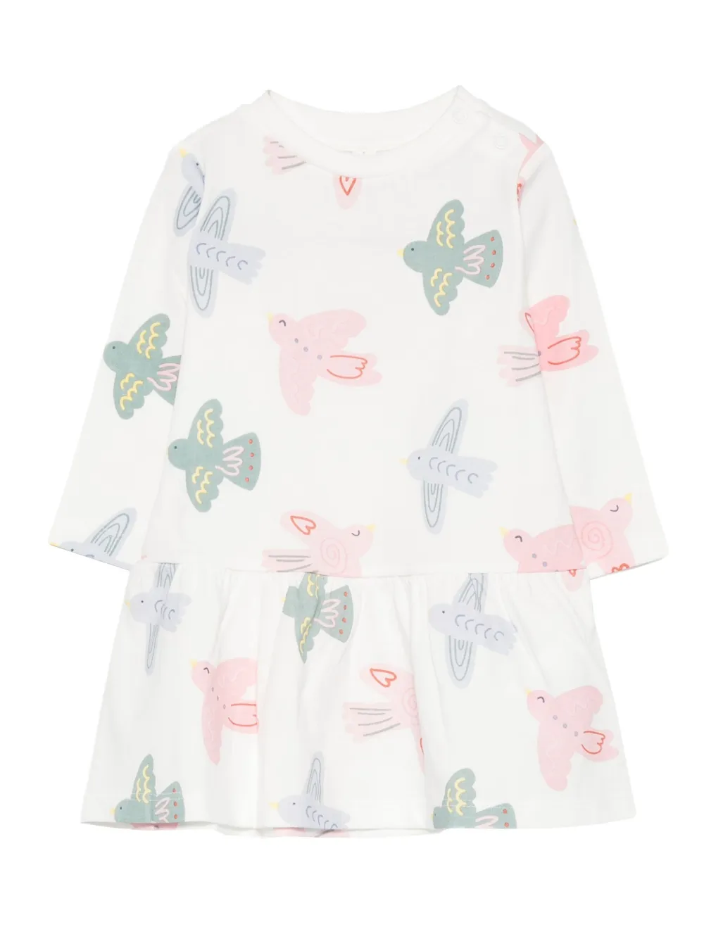 Stella McCartney Kids bird-print dress Wit