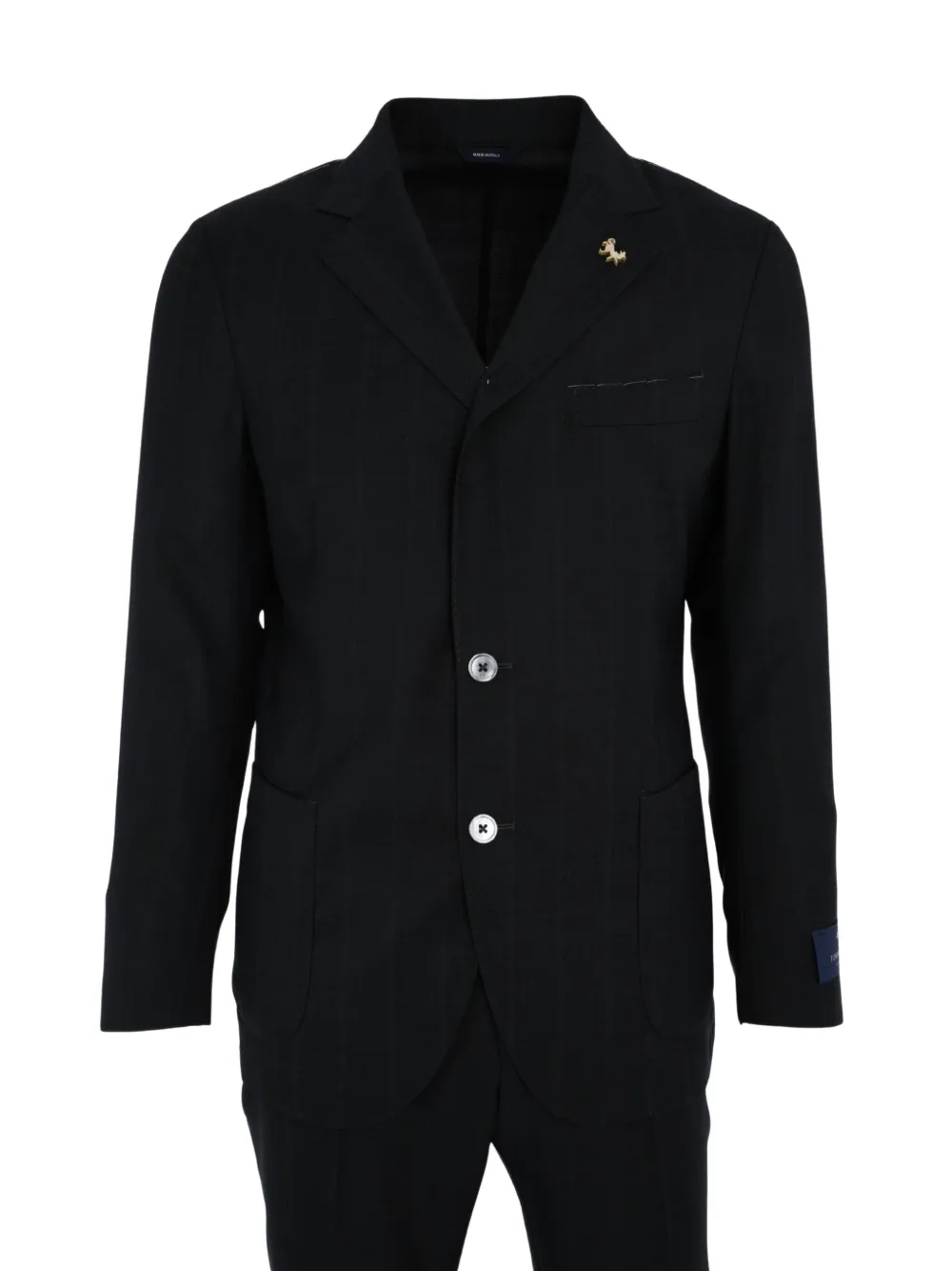 Tombolini Single-breasted Suit In Black