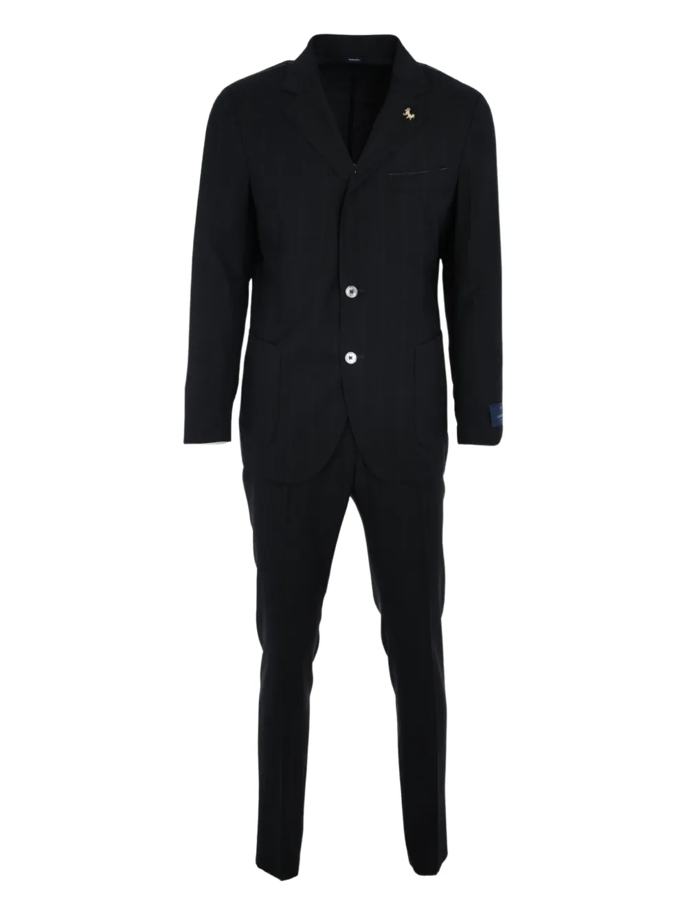 Tombolini Single-breasted Suit In Black