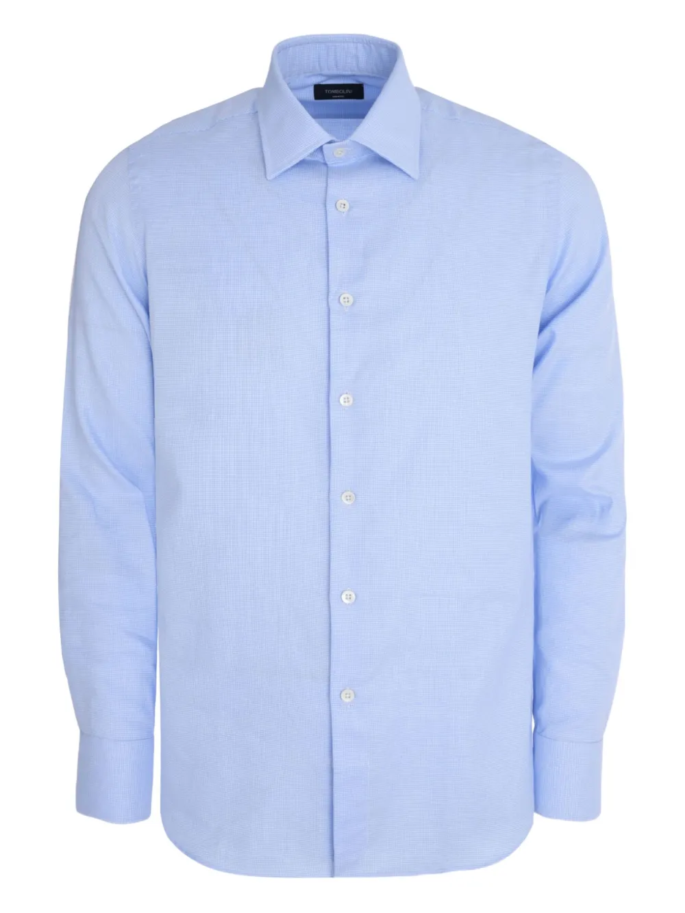 Tombolini Button-down Cotton Shirt In Blue