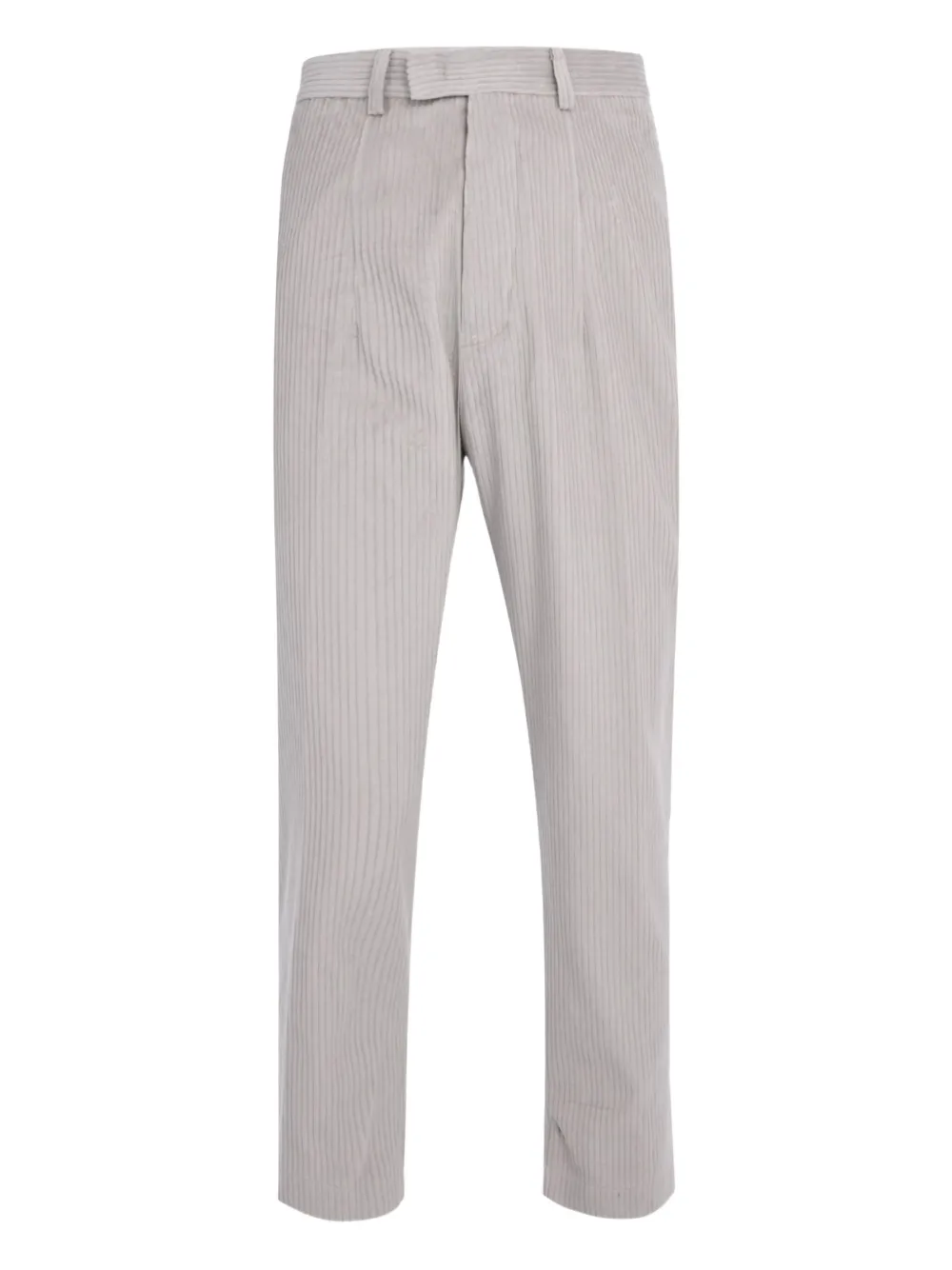 Gaelle pleated-front corduroy trousers | Grey | Image 1
