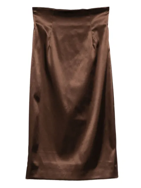 Dolce & Gabbana satin midi skirt