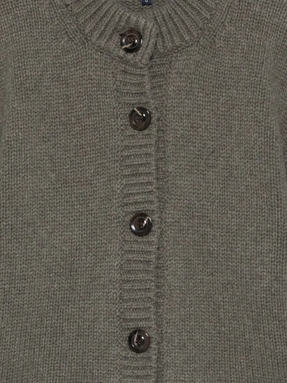 Soeur Button-front Balloon-sleeve Cardigan In Green