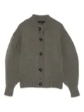 Soeur button-front balloon-sleeve cardigan - Green