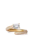 Izabel Display The Twist zirconia-embellishment ring - White