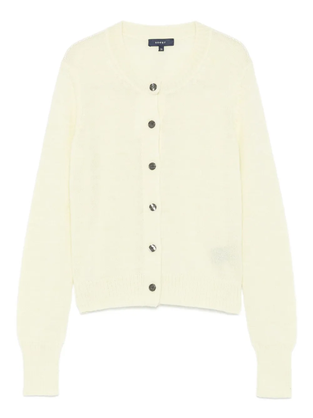 Soeur Griffith button-front wool cardigan | Yellow | Image 1