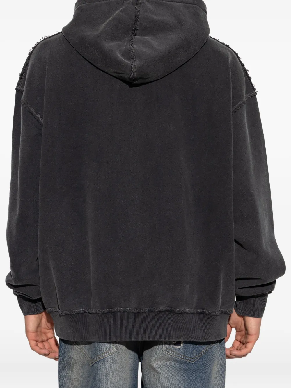 MISBHV Hoodie met gezichtsprint en studs Zwart