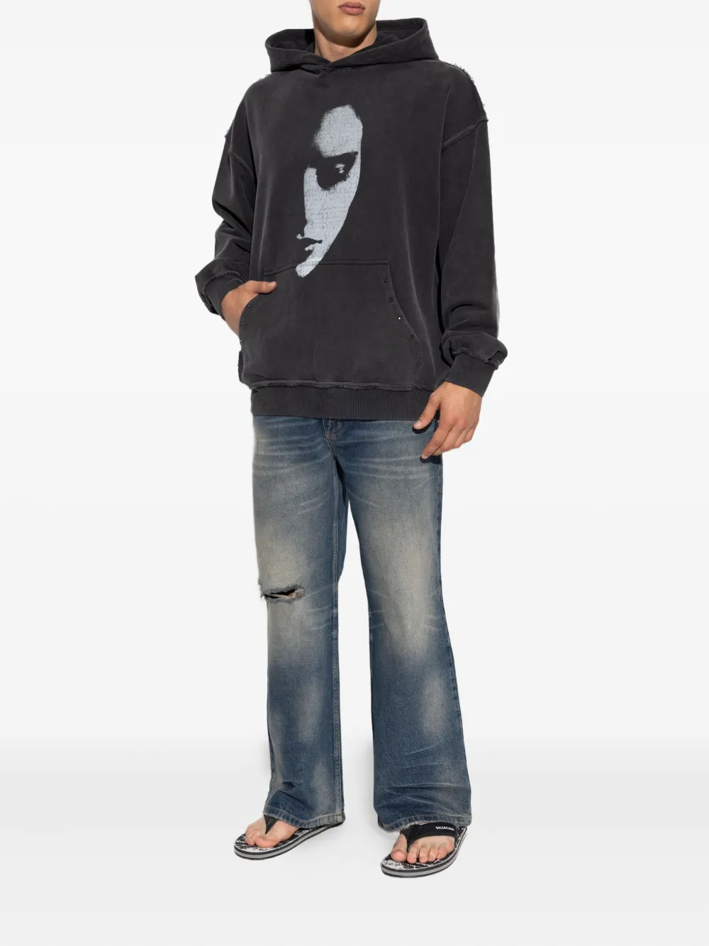 MISBHV face-print studded hoodie | Hoodies | Image 2