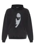 MISBHV face-print studded hoodie - Black