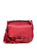 Gucci Pre-Owned 2000-2015 Medium Leather Bamboo Nouveau Fringe crossbody bag - Red