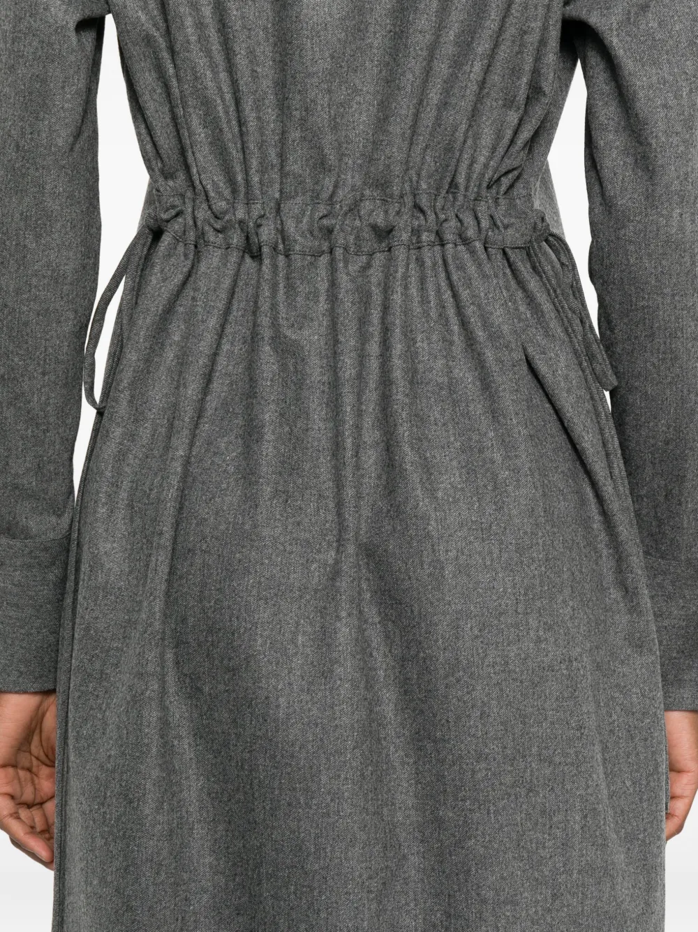 Fabiana Filippi Midi-jurk met capuchon Grijs