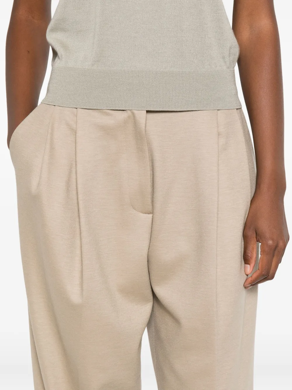 Fabiana Filippi Pleated-front Trousers In Neutral