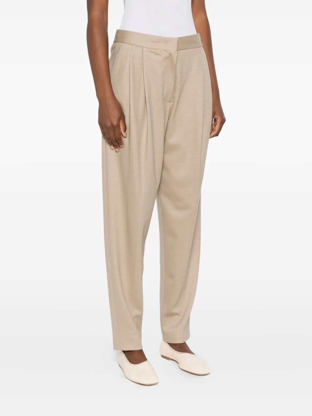Fabiana Filippi Pleated-front Trousers In Neutral