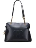 CHANEL Pre-Owned 1994-1996 CC Caviar Chain tote bag - Black