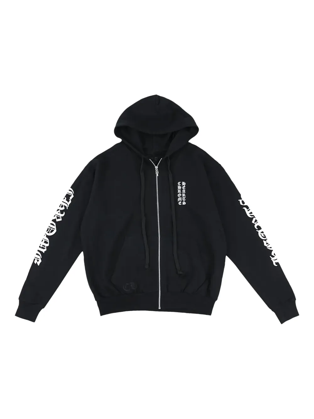 Chrome Hearts logo-print zip-up hoodie | Black | Image 1