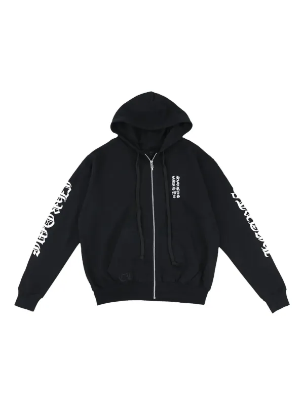 CHROME HEARTS ブラックパーカー Chrome Hearts ジップアップ パーカー | ブラック | FARFETCH JP