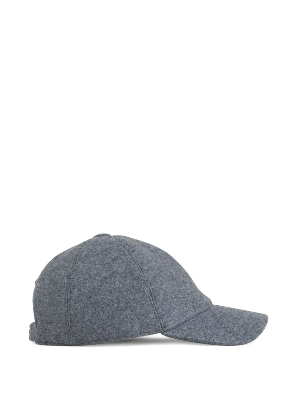 Fedeli Felt Baseball Cap In Gray