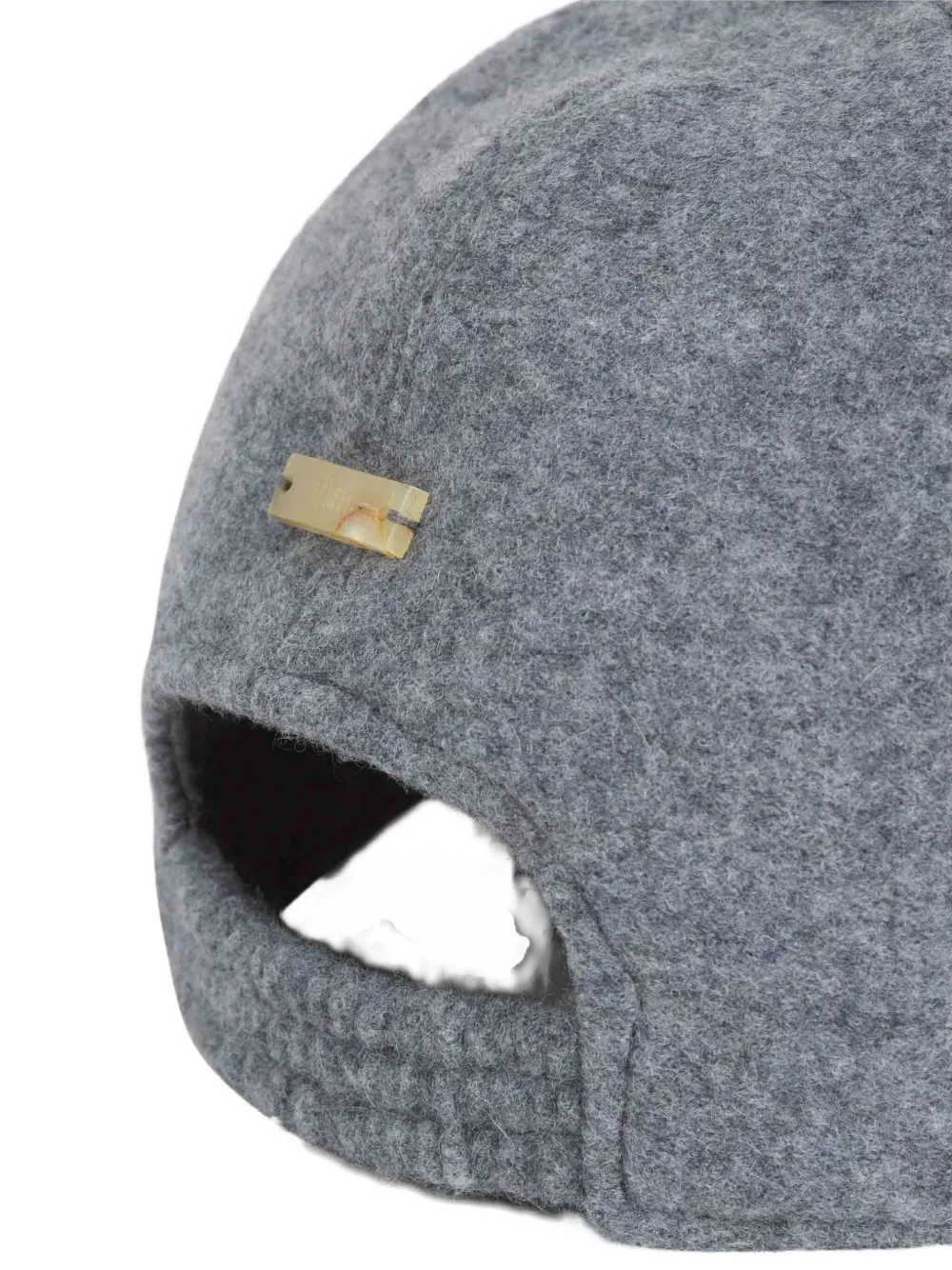 Fedeli Felt Baseball Cap In Gray