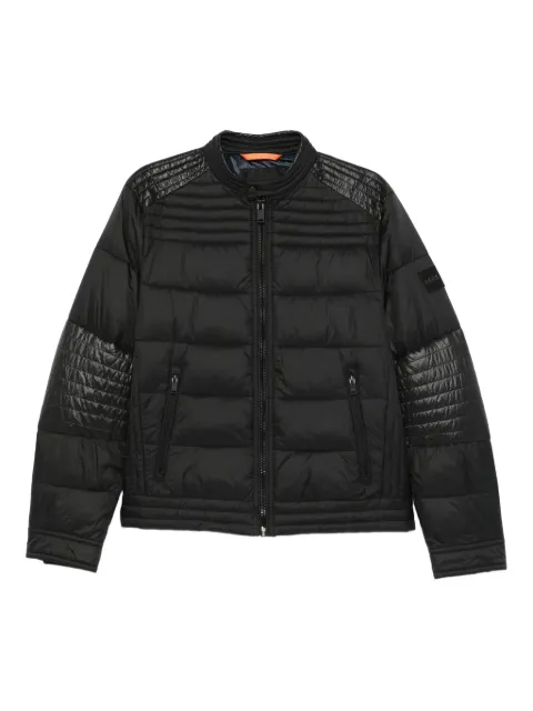 BOSS quilted panelled jacket