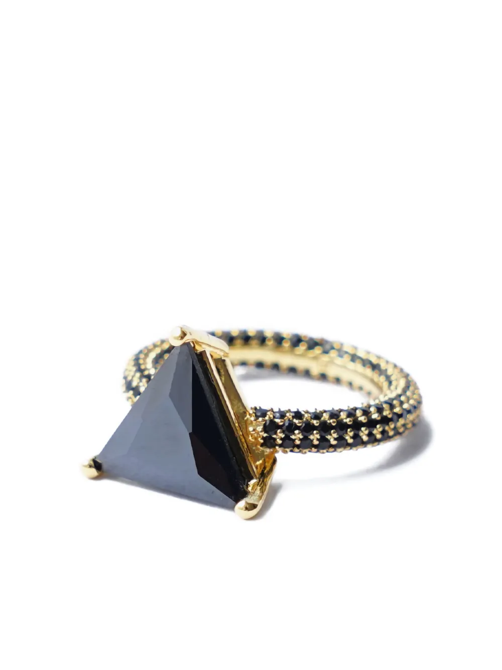 Izabel Display Mega triangle ring - Zwart