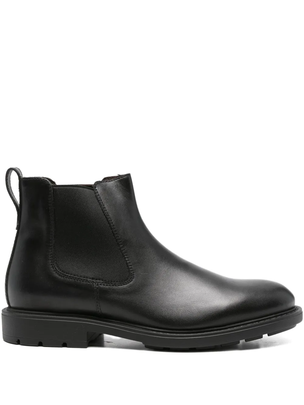 NERO GIARDINI elasticated-panel leather boots Black