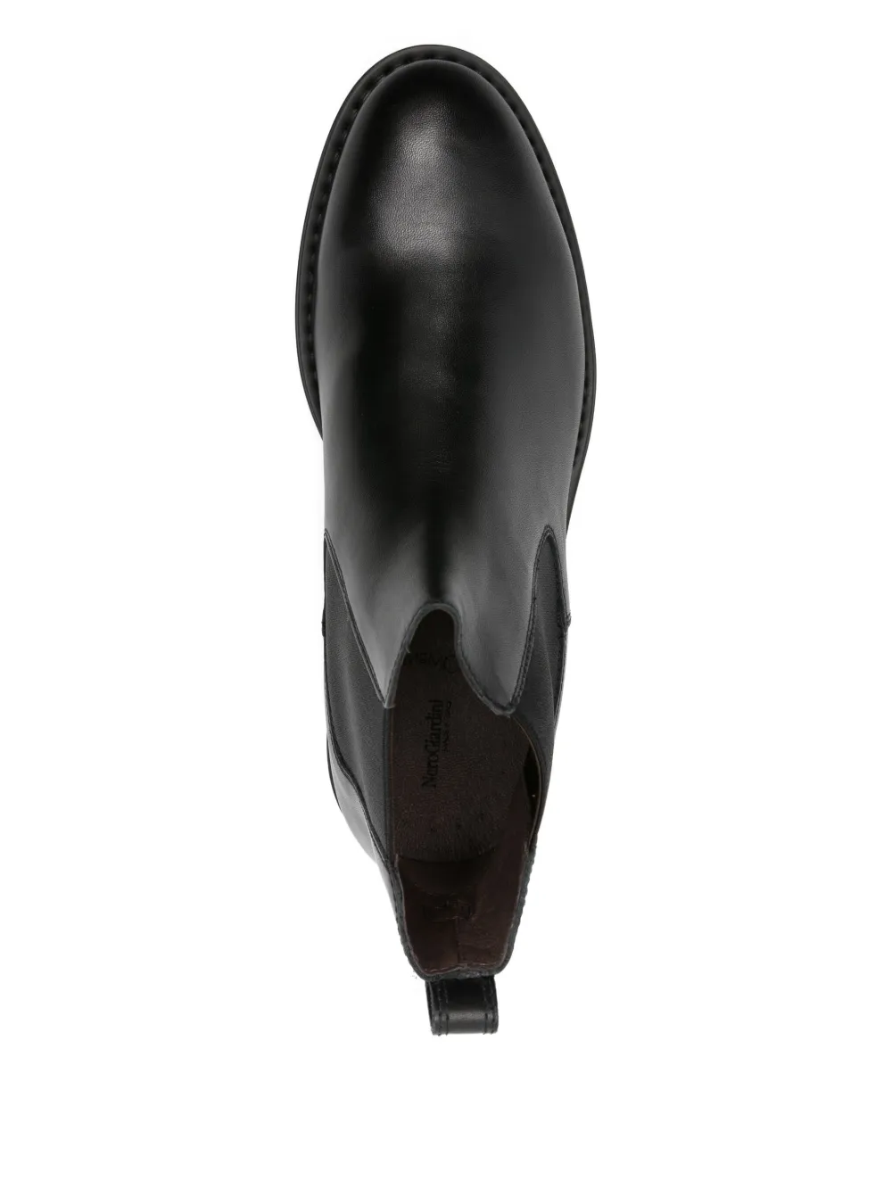 NERO GIARDINI elasticated-panel leather boots Black