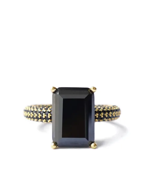Izabel Display Mega rectangle-stone ring