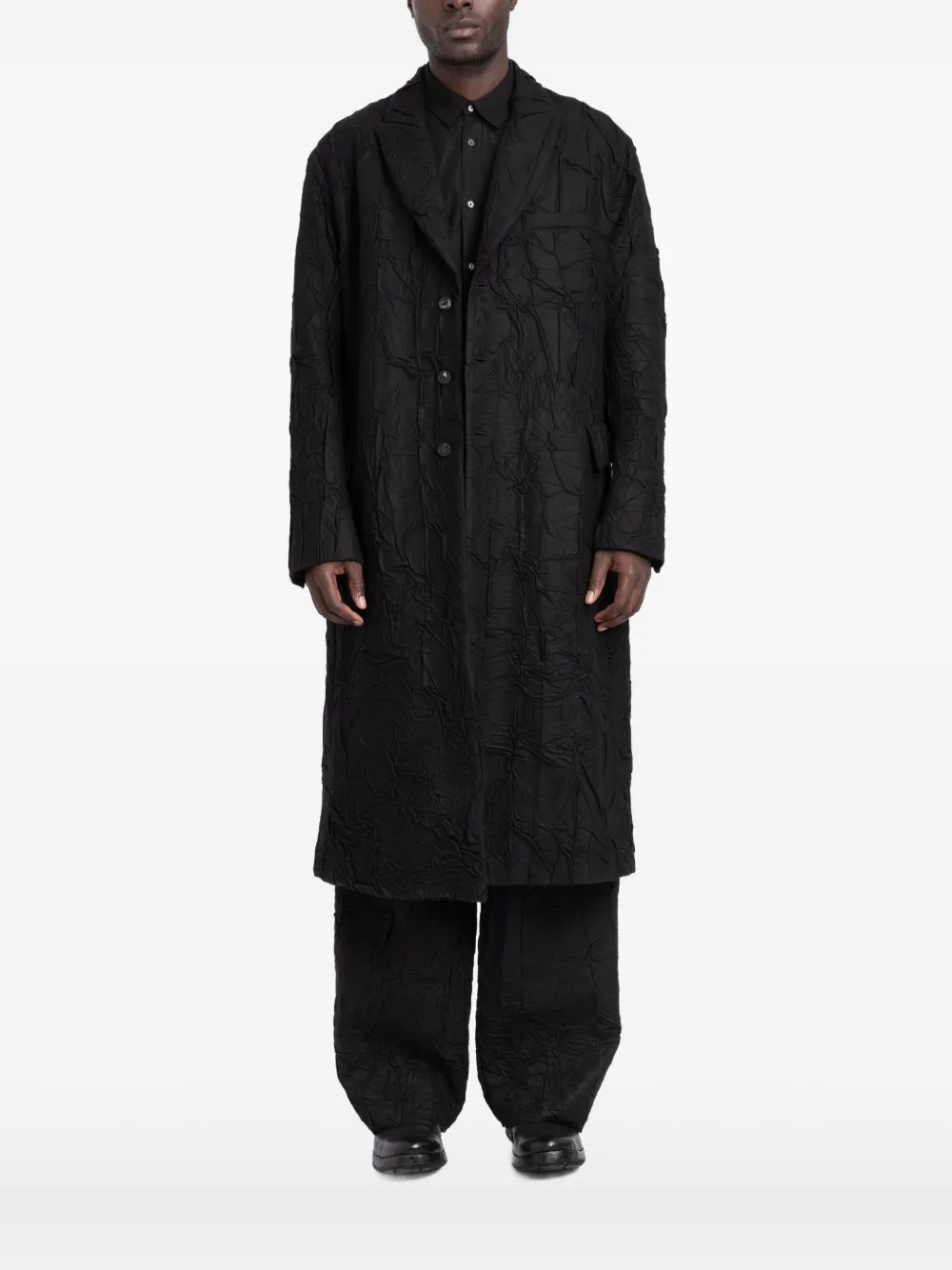 Masnada textured coat | noir | Image 1