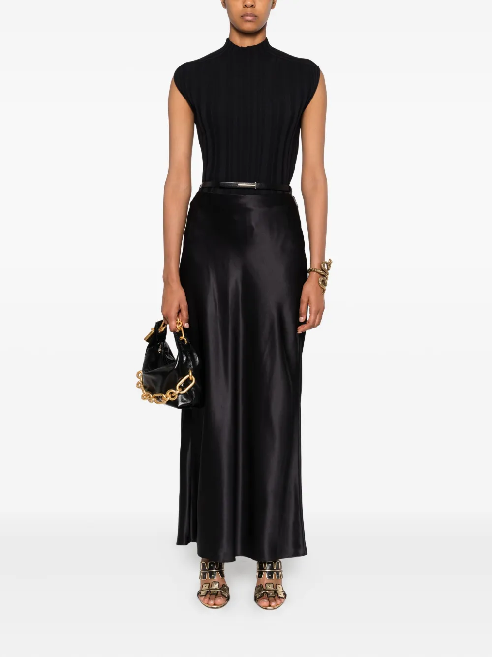 TOM FORD Zijden maxi-rok - Zwart