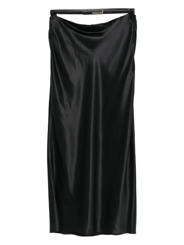Tom Ford Silk Maxi Skirt in Black