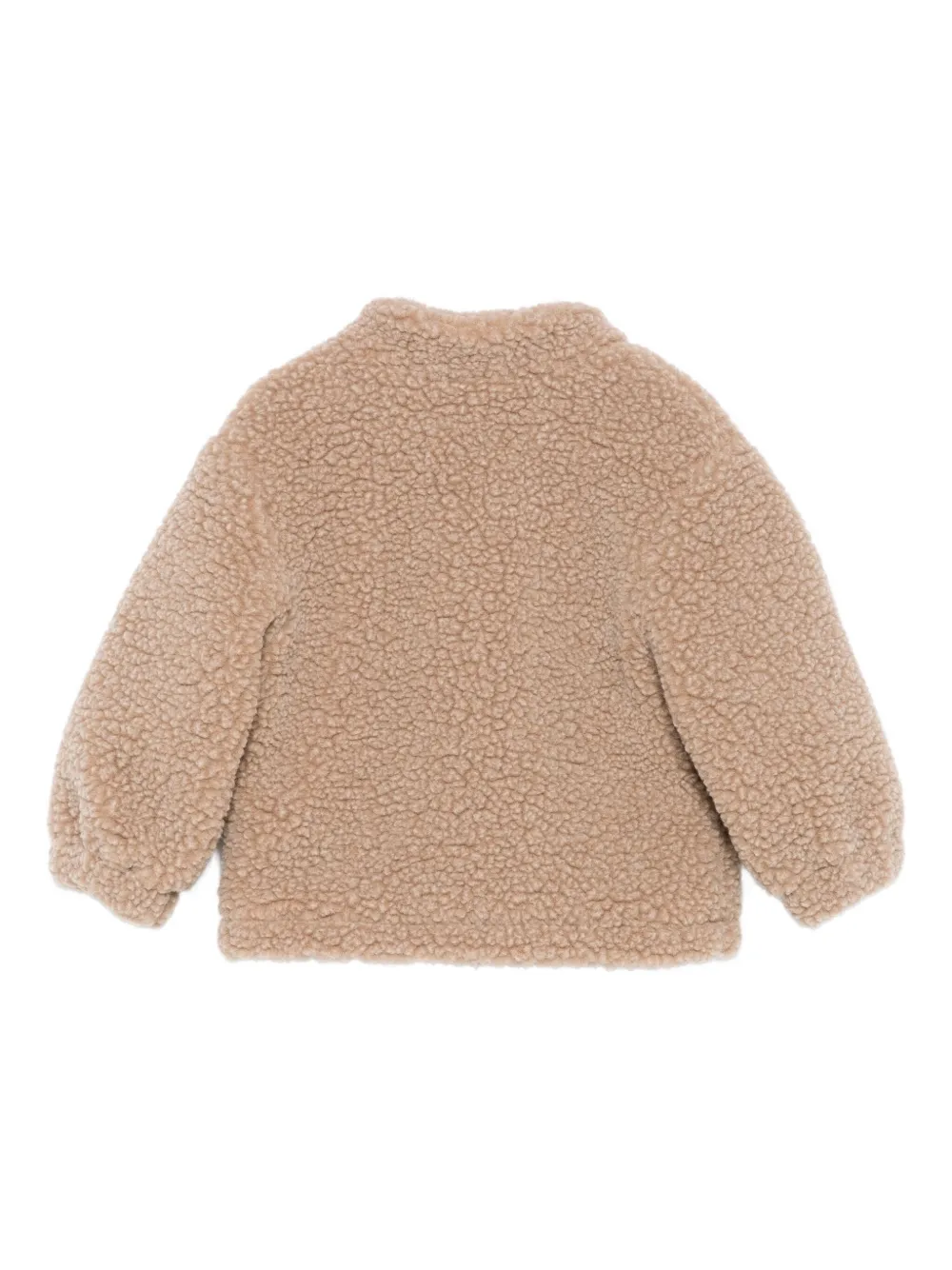 Fendi Kids Jack met rits en teddytextuur Bruin
