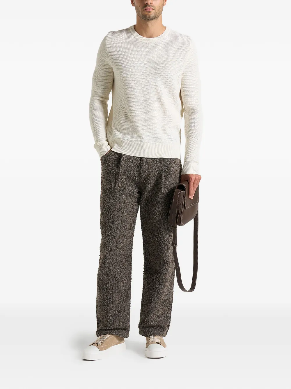 Manière De Voir Arnault boucle pleated jeans - Bruin