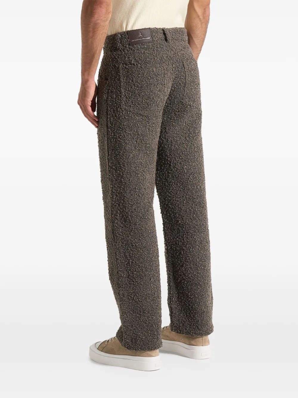 Manière De Voir Arnault boucle pleated jeans Bruin