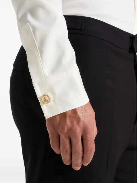 Manière De Voir Eiffel-motif circular-frame cufflinks