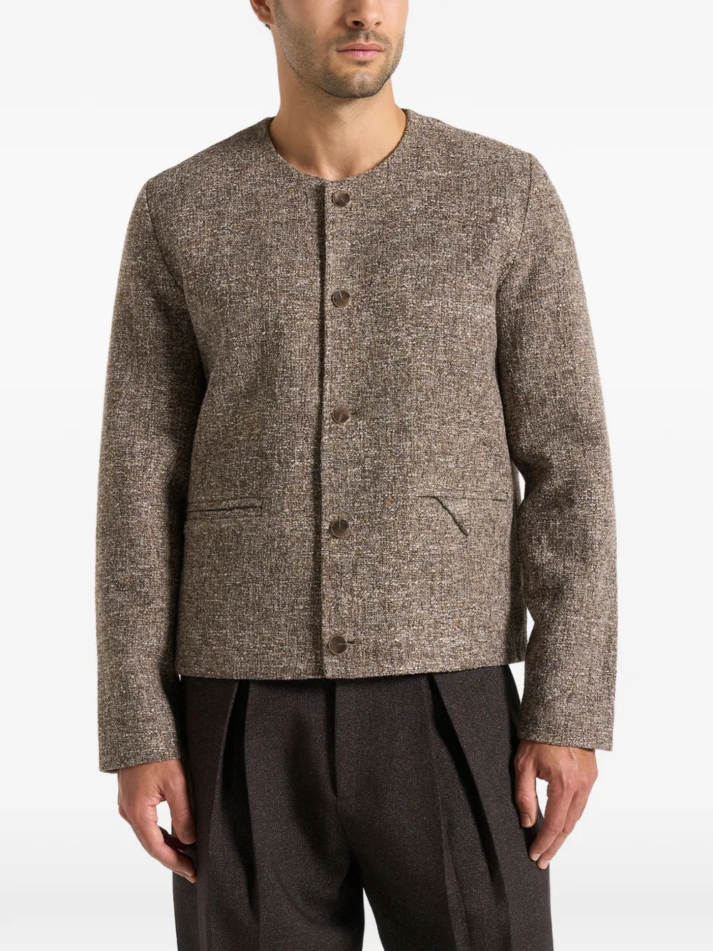 Manière De Voir Melvin crew-neck jacket Bruin