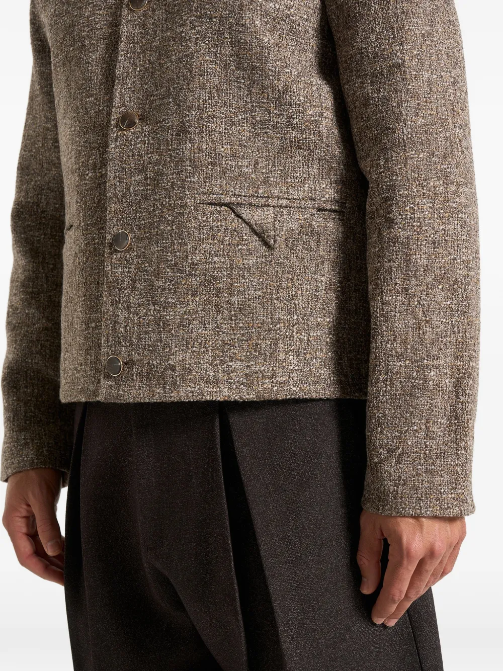 Manière De Voir Melvin crew-neck jacket Bruin