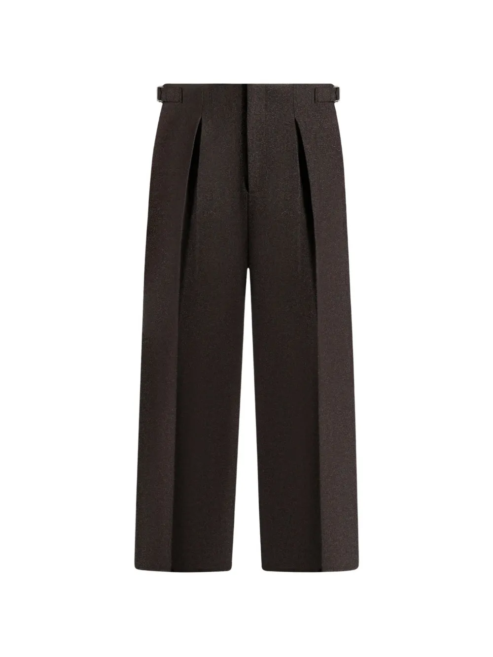 Manière De Voir pleated-front straight-leg trousers - Marrone