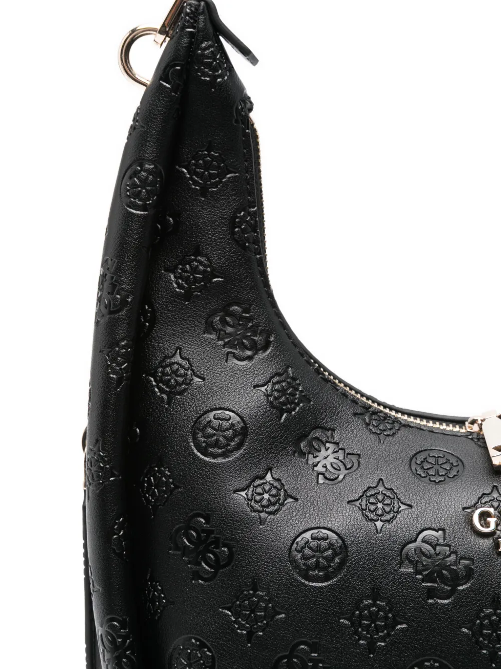 GUESS USA Phoebe 4G schoudertas met logo-reliëf Zwart