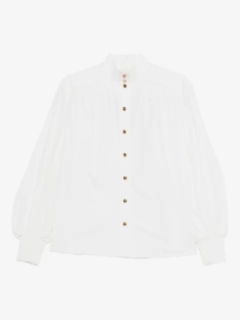 ZIMMERMANN mock-neck buttoned blouse