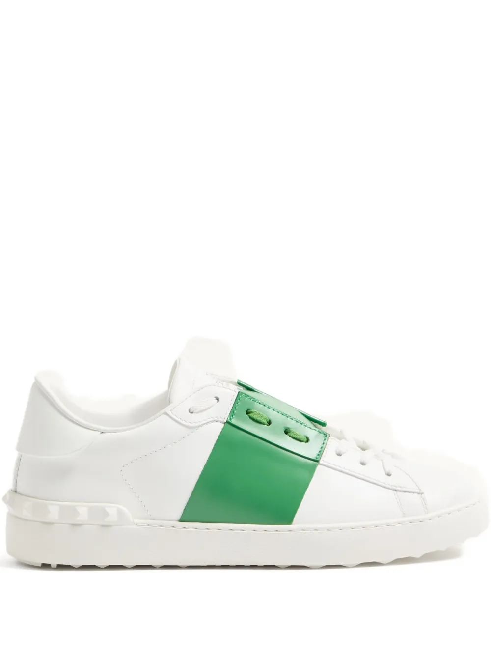 Valentino Garavani calfskin band-open sneakers - Bianco