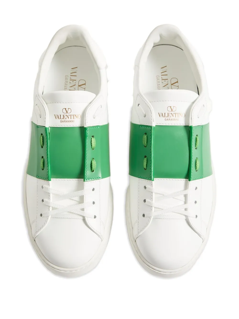 Valentino Garavani calfskin band-open sneakers White
