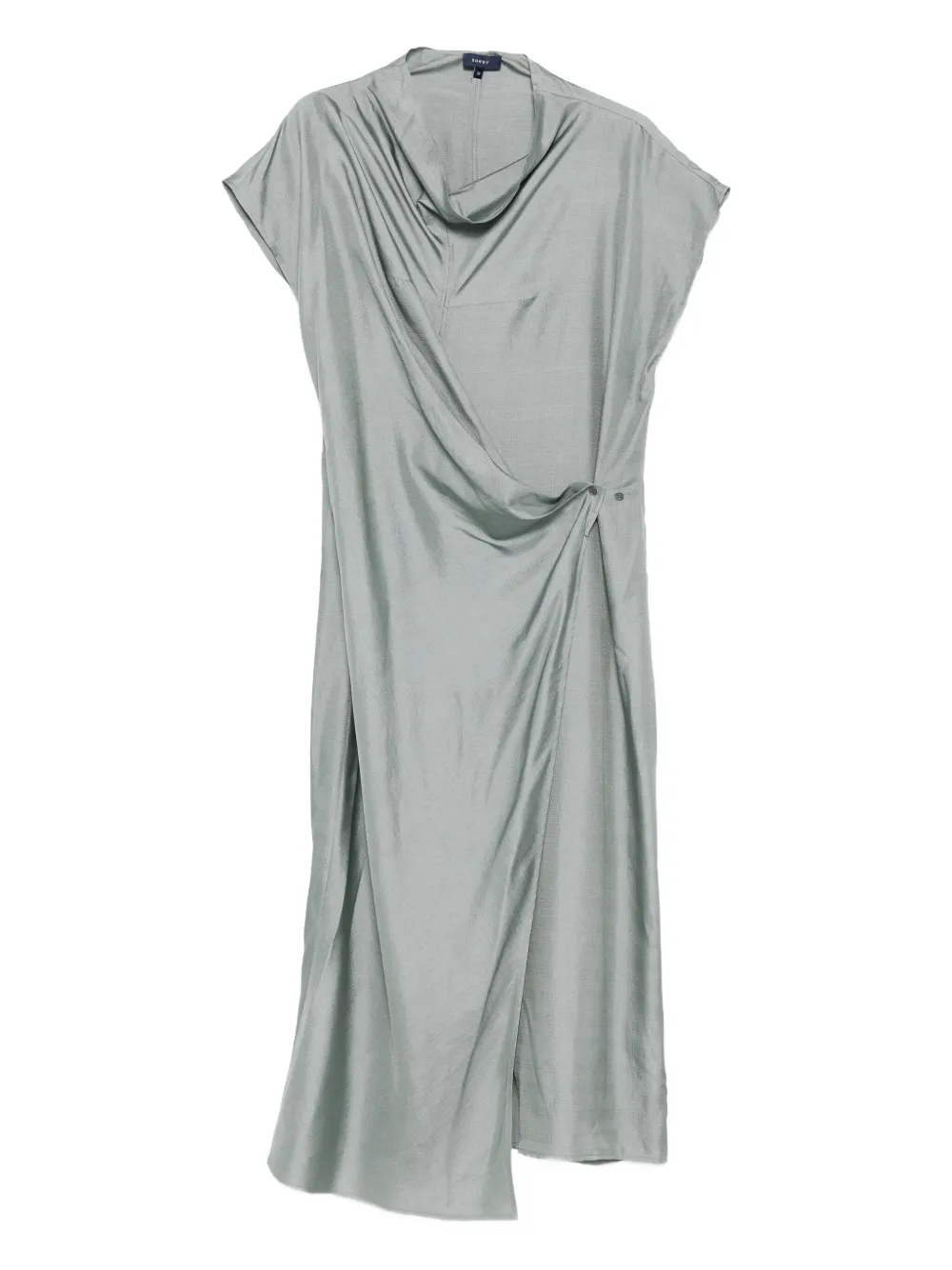 Soeur wrap-front silk dress | Blue | Image 1