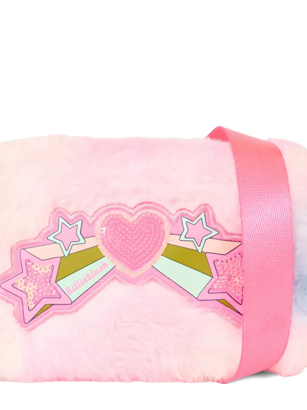 Billieblush rainbow-heart shouder bag Roze