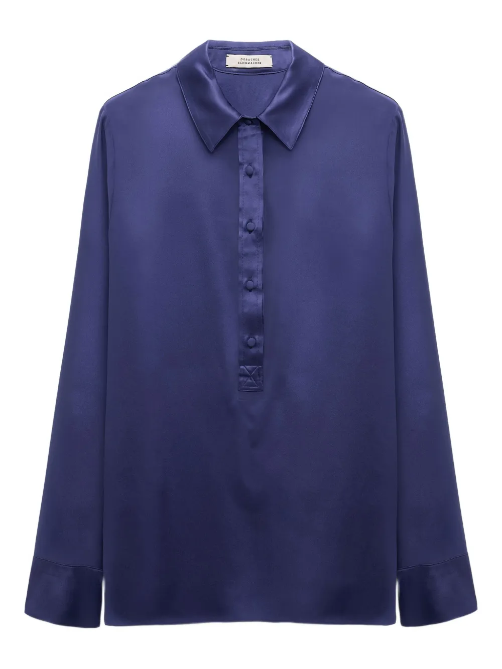 Dorothee Schumacher Popover satin-effect blouse | Blue | Image 1