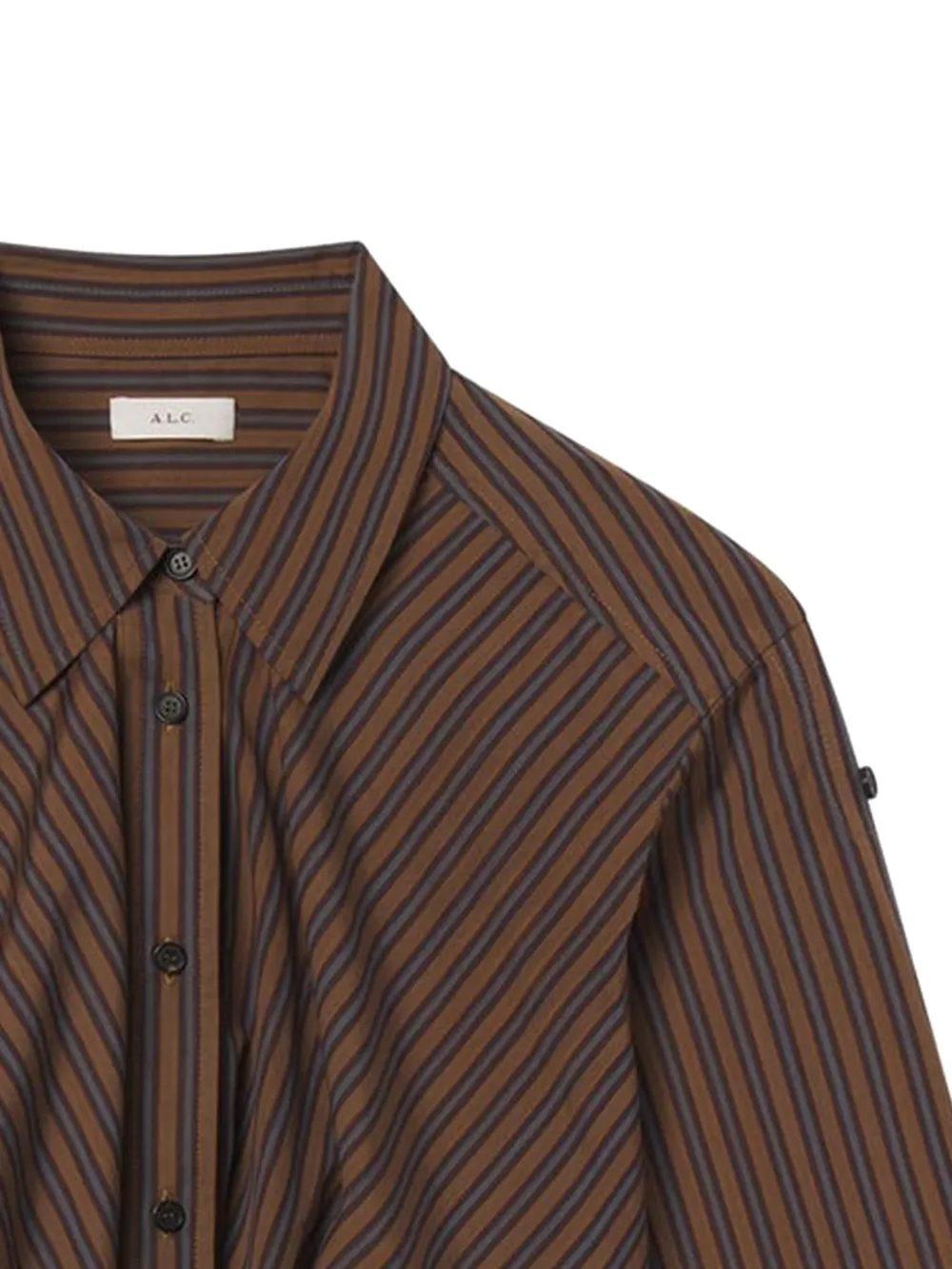 A.L.C. Gestreepte blouse - Bruin