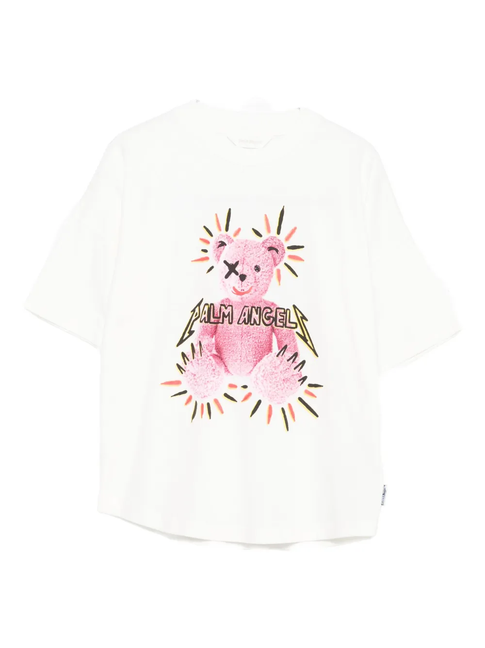 Palm Angels Teddy-print T-shirt In White