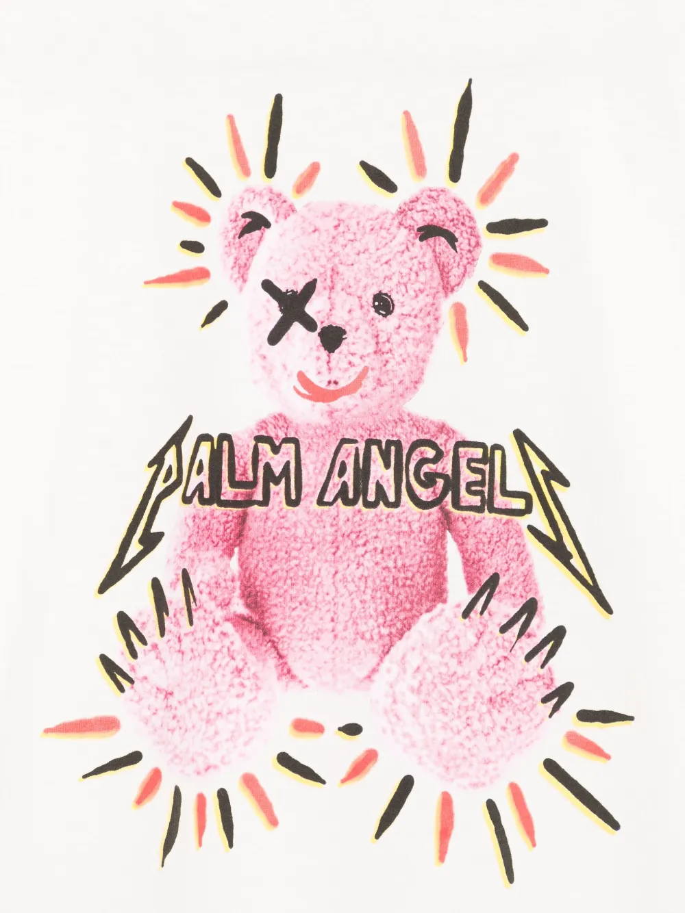 Palm Angels Kids T-shirt met teddybeerprint Wit