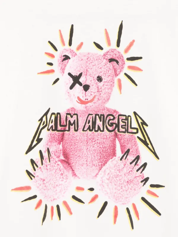 Palm Angels Kids T-shirt Con Stampa Teddy Bianco FARFETCH IT